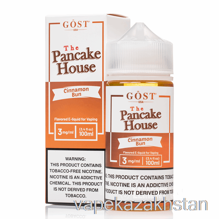 Vape Disposable Cinnamon Bun - The Pancake House - GOST Vapor - 100mL 6mg